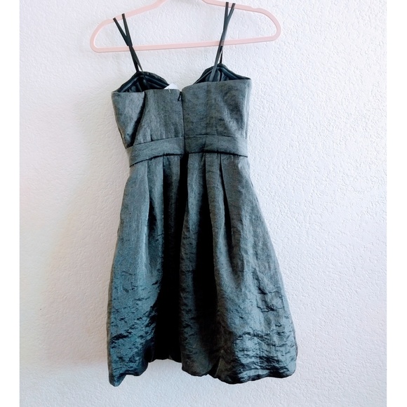 Cachè Gray Metallic Dress Size 2 - Picture 3 of 4